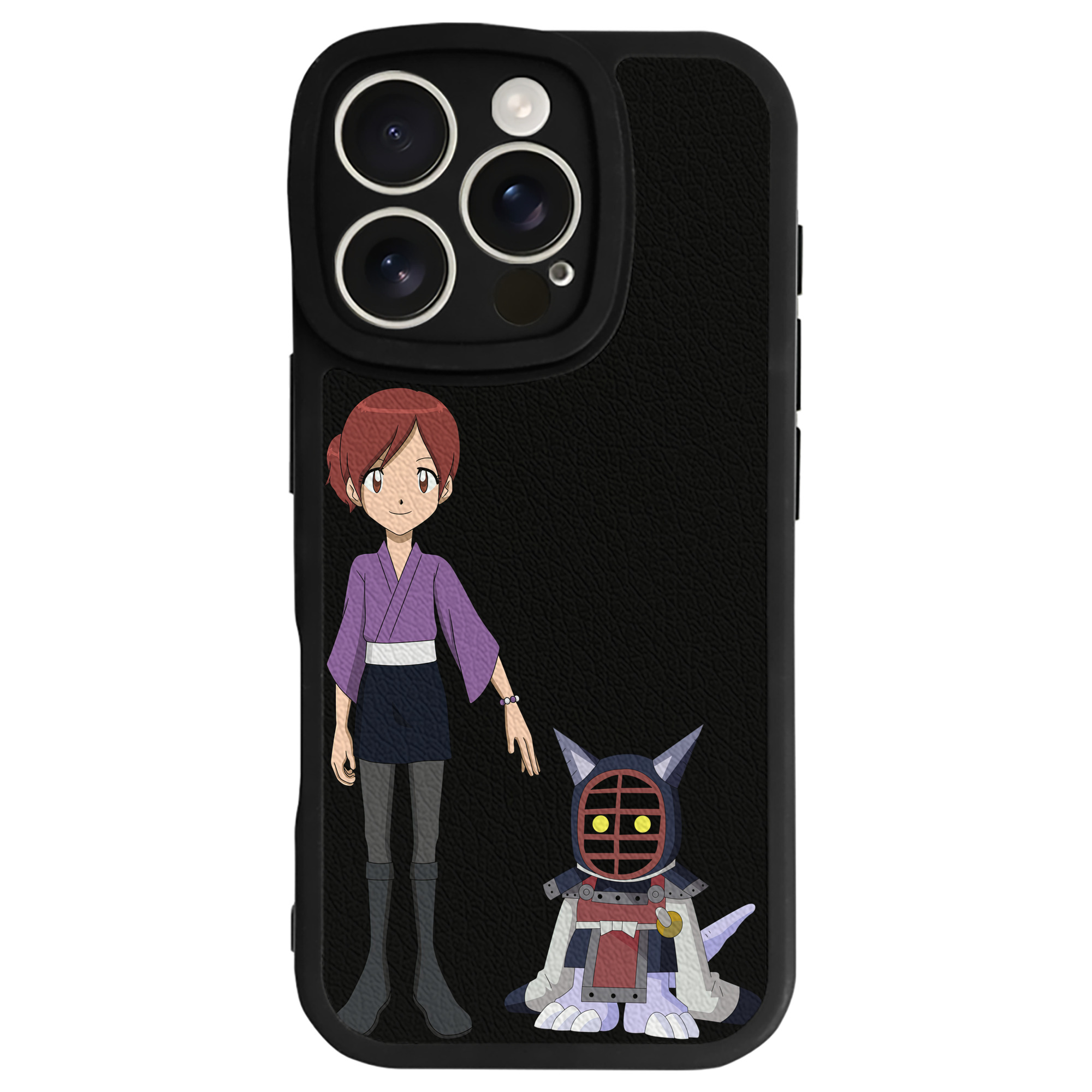 （画像用） Digimon デジタルモンスター/デジモン 【iPhone 16シリーズ対応】シリコンスマホケース（レザー調） 材質：シリコン